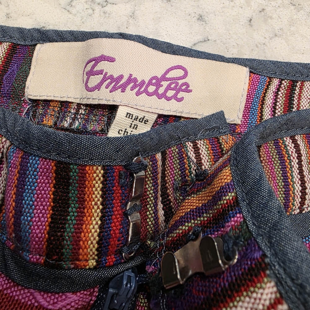 Emmelee By Anthropologie Striped Shorts Size 2 - Picture 5 of 13